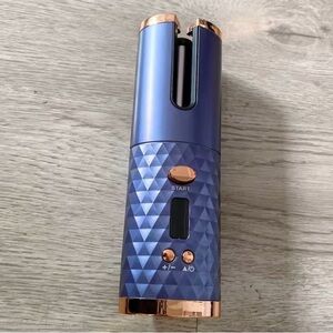 Blue and Gold Automatic Hair Curler